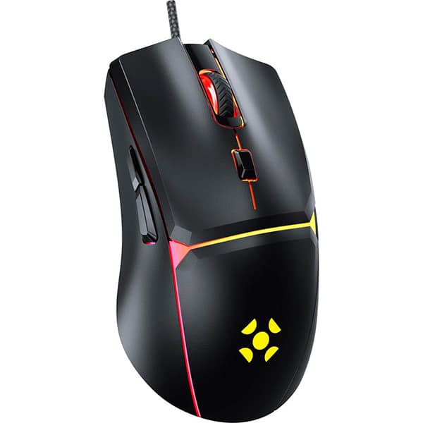 Mouse Gamer com fio USB 7200dpi Crusader RGB, Preto Fortrek -  UN 1 UN