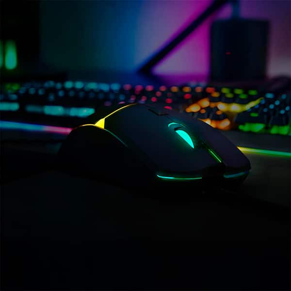 Mouse Gamer com fio USB 7200dpi Crusader RGB, Preto Fortrek -  UN 1 UN