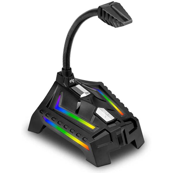 Microfone Gamer Ogon USB 2.0 RGB, HGON, Elg - CX 1 UN