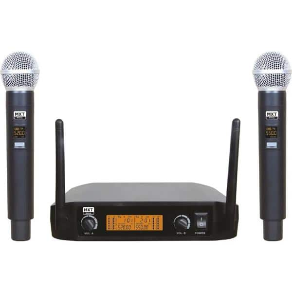 Microfone duplo sem fio,UHF-520M ,054.0001.0, Mxt - CX 1 UN