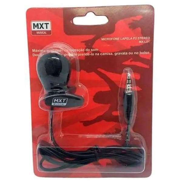 Microfone para lapela MX-L01, 054.0001.0, Mxt - CX 1 UN