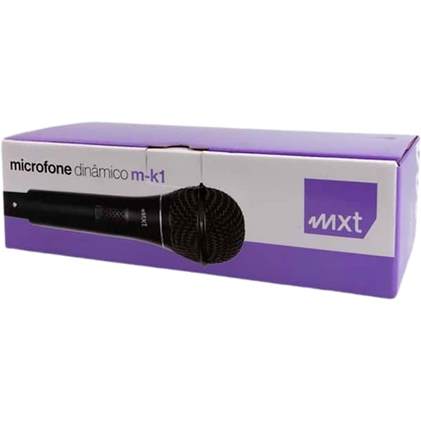 Microfone dinâmico com fio M-K1 preto 54.1.101 Mxt CX 1 UN