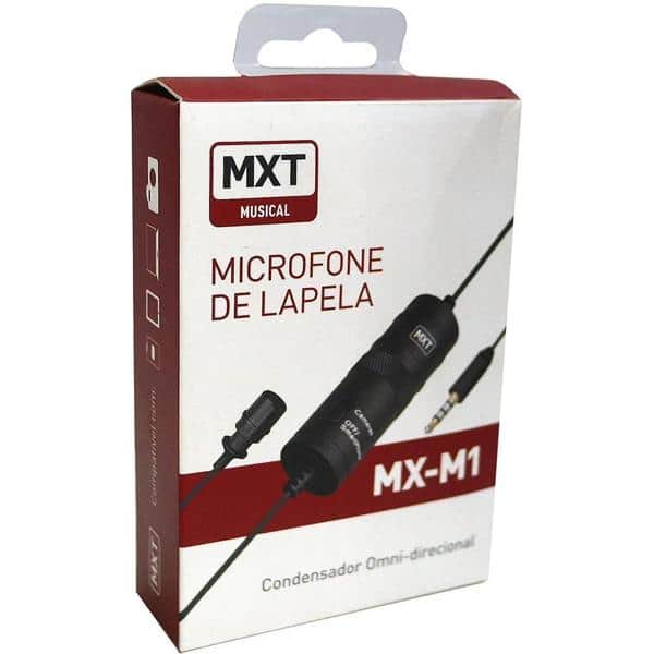 Microfone de lapela condensador omnidirecional, MX-M1, 54.1.153, Mxt - CX 1 UN