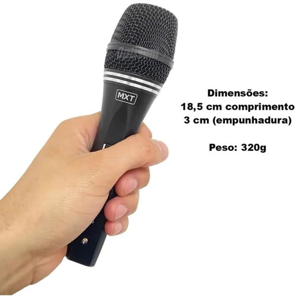 Microfone Dinâmico com fio, M-235, Metal Black, 50mm, 54.1.114, Mxt - CX 1 UN