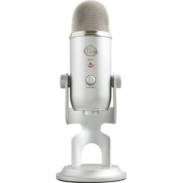 Microfone Condensador USB, Yeti, Prata, 988-000103, Blue - CX 1 UN