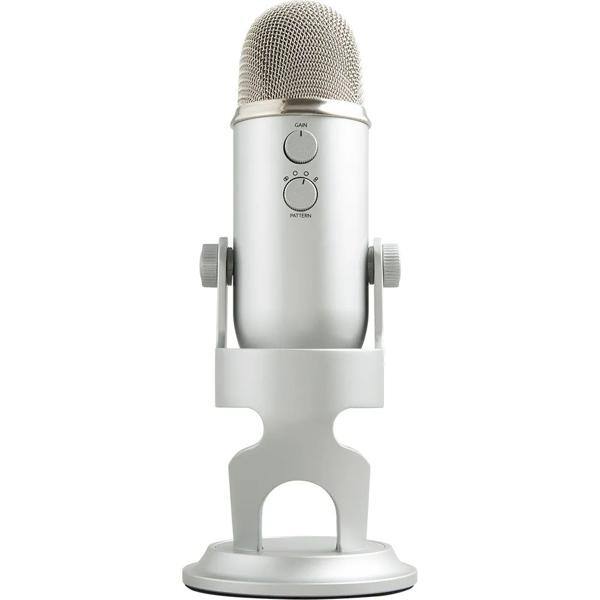 Microfone Condensador USB, Yeti, Prata, 988-000103, Blue - CX 1 UN