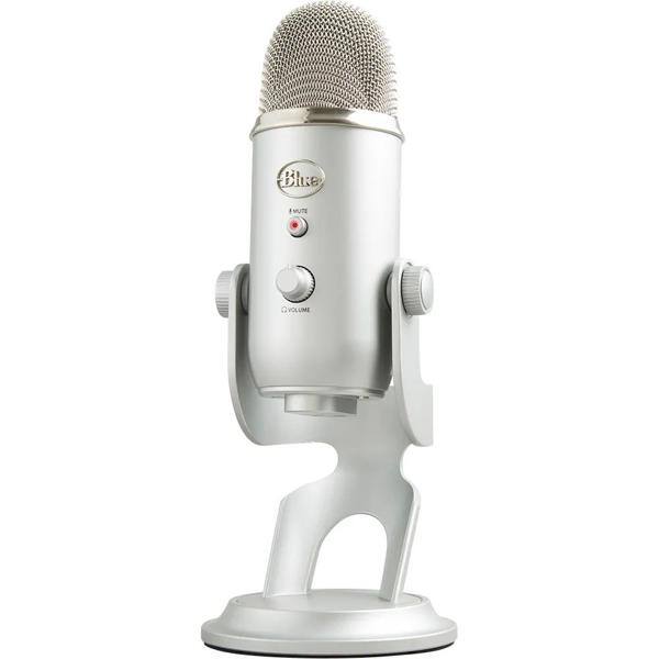 Microfone Condensador USB, Yeti, Prata, 988-000103, Blue - CX 1 UN