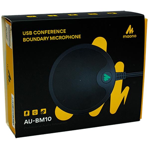 Microfone omnidirecional para conferência, Preto, AU-BM10, Maono - CX 1 UN