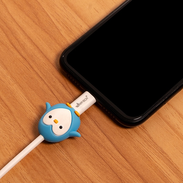 Protetor de cabo, Pinguim Azul, 2Plug - 1 UN