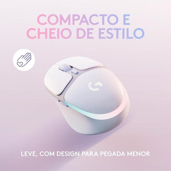 Mouse Gamer sem fio, G705, Branco, 910-006366, Logitech - CX 1 UN