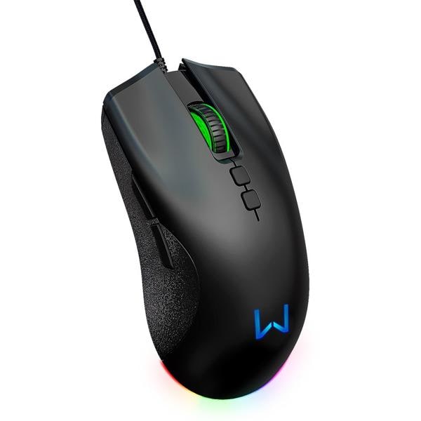 Mouse Gamer com fio USB Warrior Rush 12000DPI com 7 botões Warrior - CX 1 UN