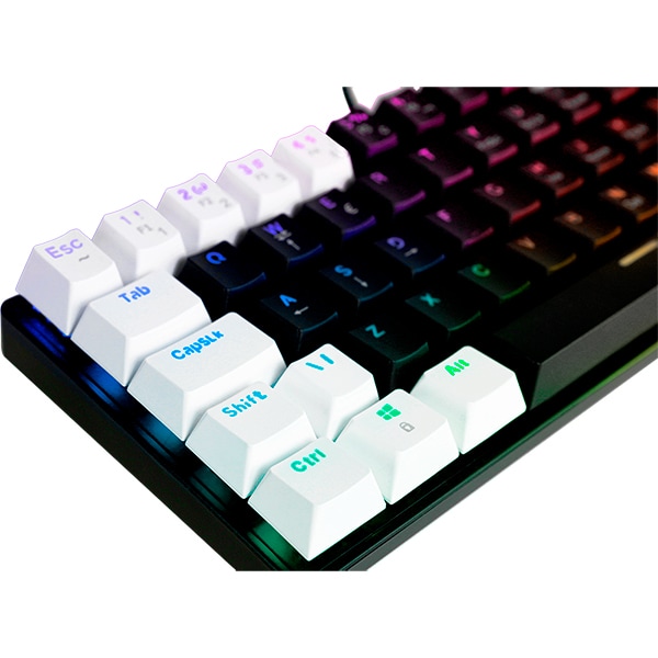 Teclado Gamer Mecânico Royal Precision, Blue Switch, ABNT2, RGB Preto, TC314, Warrior - CX 1 UN