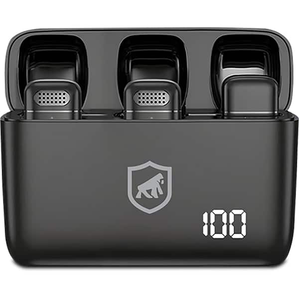 Microfone de lapela sem fio, USB Tipo-C com adaptador Lightning, GS-9515, GShield - CX 1 UN