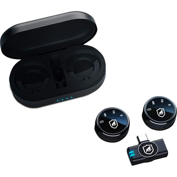 Microfone de Lapela Magnético sem fio, com redução de rupidos, USB-C, ZQ7JQG3UV, Gshield - CX 1 UN