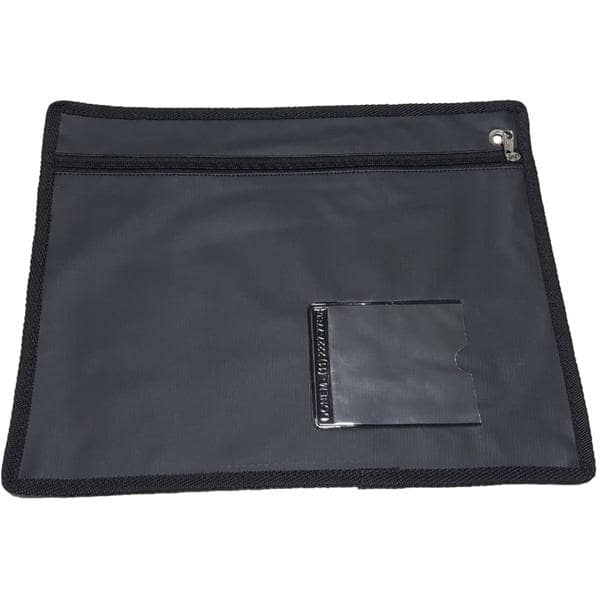 Malote 37x31cm em courvin preto Alcaplas PT 1 UN