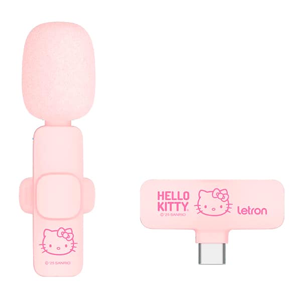 Microfone de Lapela s/fio Hello Kitty USB-C 10511 Letron CX 1 UN