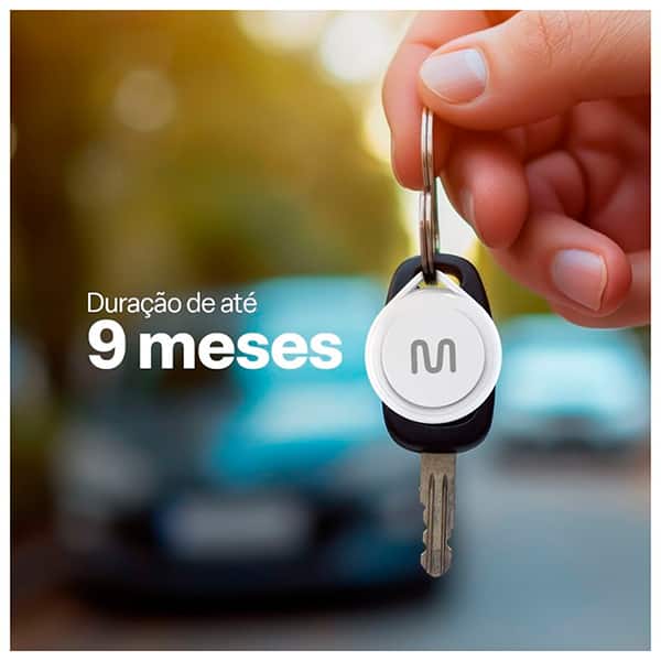 Rastreador Localizador Bluetooth Multi MTag Branco Compatível APP Buscar Iphone Find My iOS - TAG01 - Multilaser - CX 1 UN