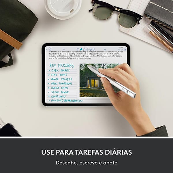 Caneta para touch screen, Prata, 914-000070, Logitech - CX 1 UN