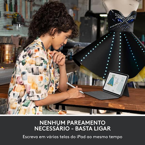 Caneta para touch screen, Prata, 914-000070, Logitech - CX 1 UN