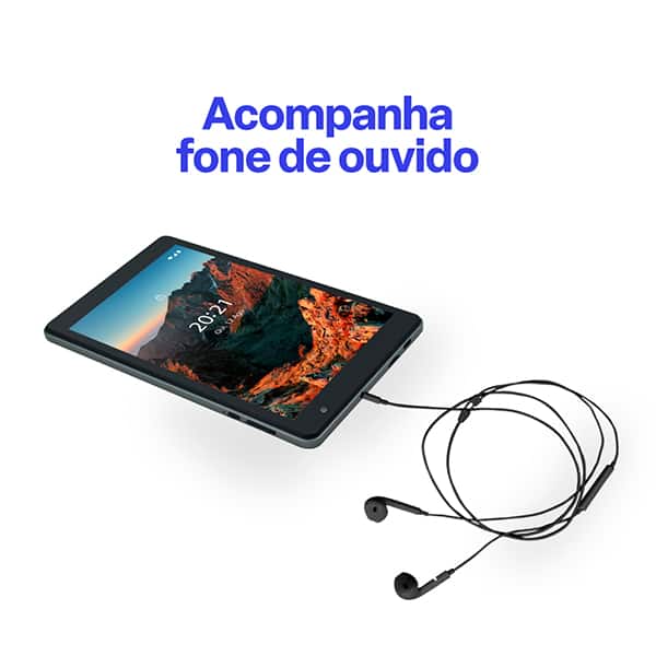 Tablet M8, 6GB de Armazenamento, 64GB de Memória, Android 13, Wi-fi, Tela de 8", Cinza, NB426, Multi - CX 1 UN Tablet M8, 6GB de Armazenamento, 64GB de Memória, Android 13, Wi-fi, Tela de 8", Cinza, NB426, Multi - CX 1 UN