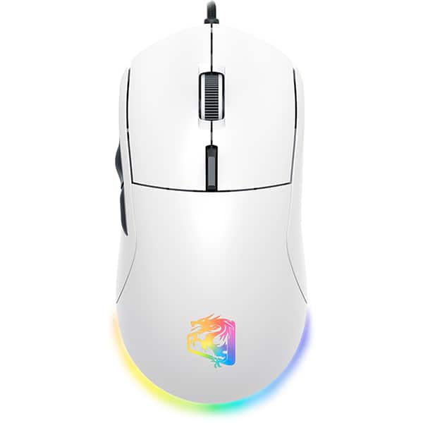 Mouse gamer com fio, Ceres Pro Hyperlight, MGCSPRO, Conexão USB, Branco, 12800 DPI, 6 botões programáveis, Sensor óptico, Elg - CX 1 UN