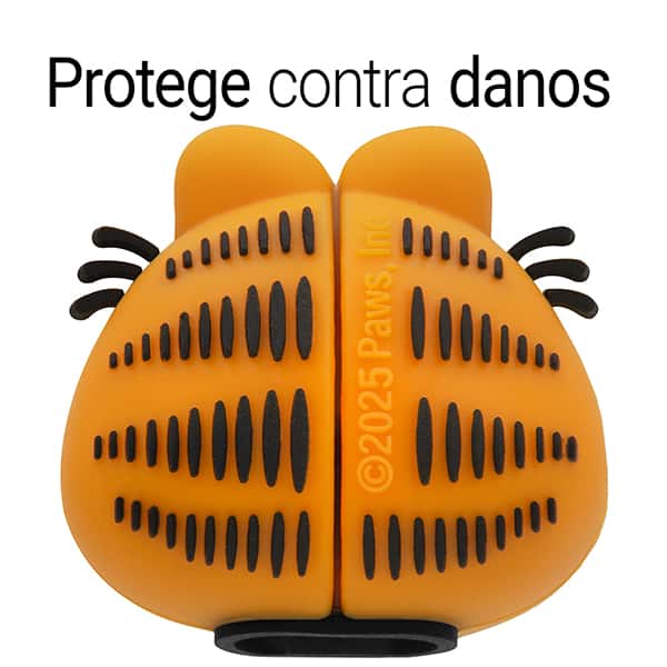 Protetor de Cabo Para USB-C, Garfield, 2Plug - 1 UN Protetor de Cabo Para USB-C, Garfield, 2Plug - 1 UN