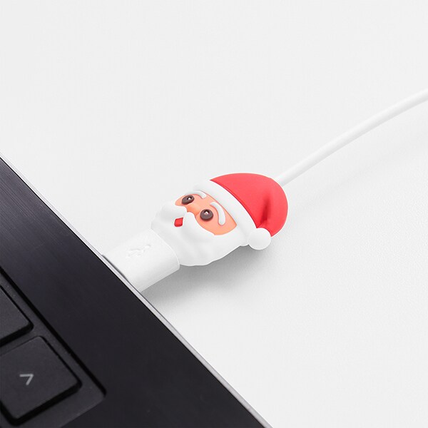 Protetor de cabo, Papai Noel, 2Plug - 1 UN