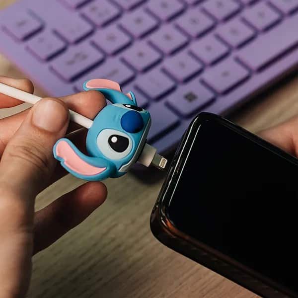 Protetor de Cabo Para USB-C, Disney Stitch, 2Plug - 1 UN Protetor de Cabo Para USB-C, Disney Stitch, 2Plug - 1 UN