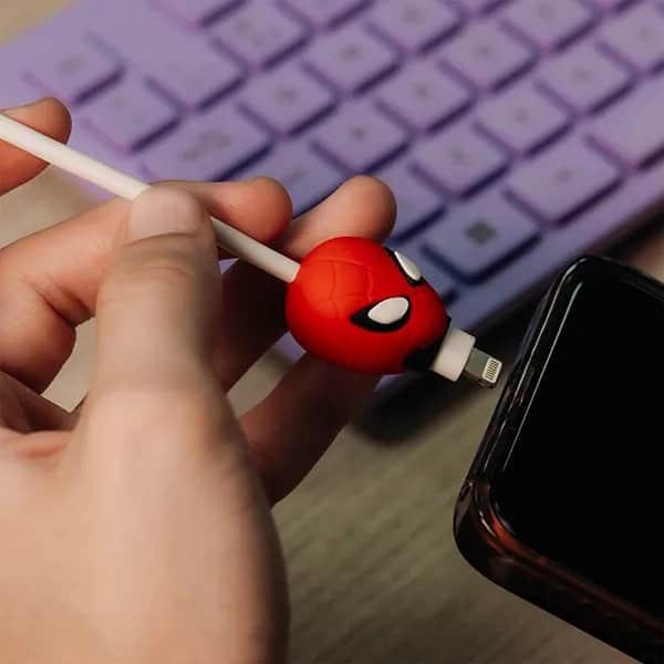 Protetor de Cabo Para USB-C, Homem-Aranha / Spider-Man Marvel, 2Plug - 1 UN Protetor de Cabo Para USB-C, Homem-Aranha / Spider-Man Marvel, 2Plug - 1 UN