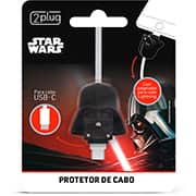 Protetor de Cabo Para USB-C, Star Wars, Darth Vader, 2Plug - UN 1 UN