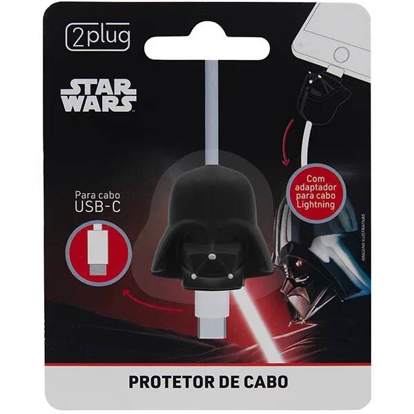 Protetor de Cabo Para USB-C, Star Wars, Darth Vader, 2Plug - 1 UN