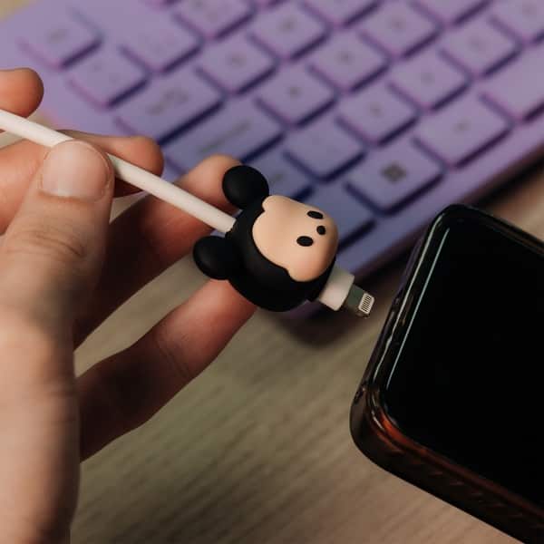 Protetor de Cabo Para USB-C, Disney Mickey, 2Plug - 1 UN Protetor de Cabo Para USB-C, Disney Mickey, 2Plug - 1 UN