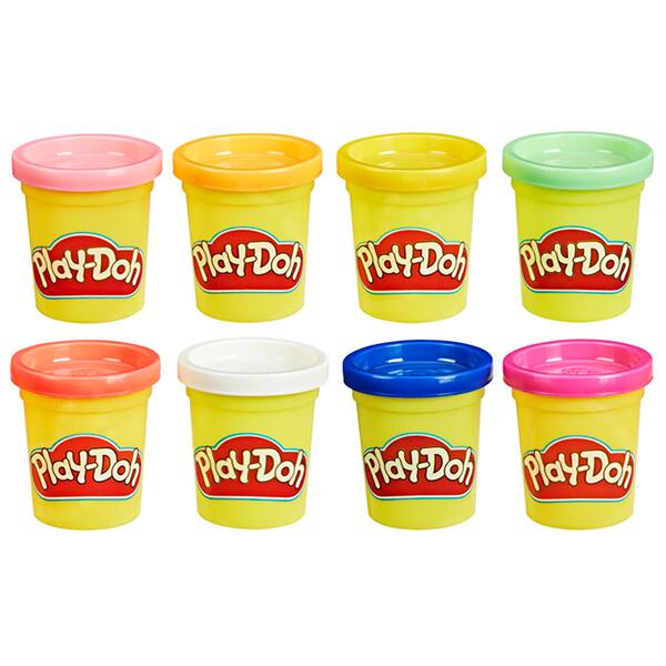 Massa de modelar Play Doh, Kit com 8 potes, G1887, Hasbro - CX 1 UN