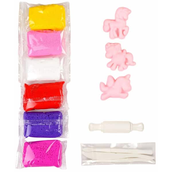 Massa de modelar Kit Unicórnio 60g 13703 Make+ PT 1 UN