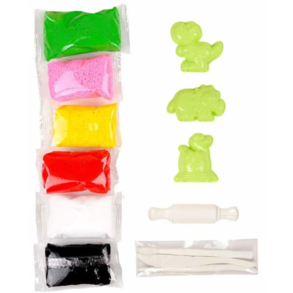 Massa de modelar Kit Dinossauro 60g 13802 Make+ PT 1 UN