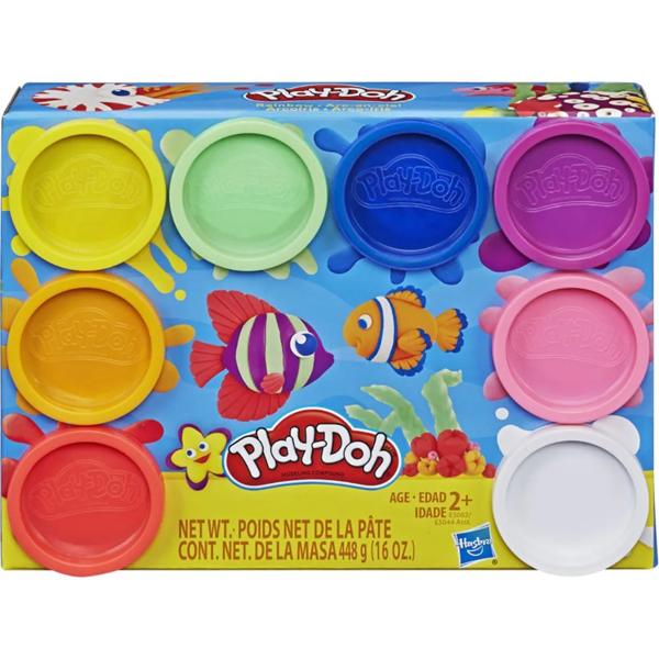 Mase de modelar Play-Doh, 8 potes, E5062, Hasbro - CX 1 UN