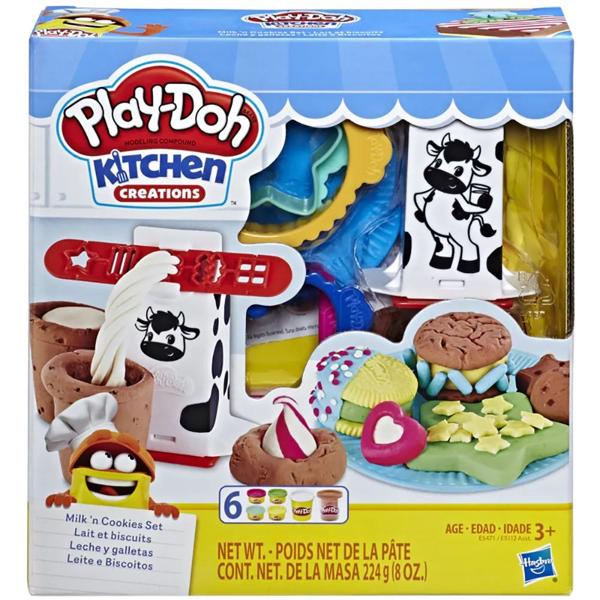 Massa de modelar, Play-Doh, leite e biscoitos, E5471, Hasbro - CX 1 UN