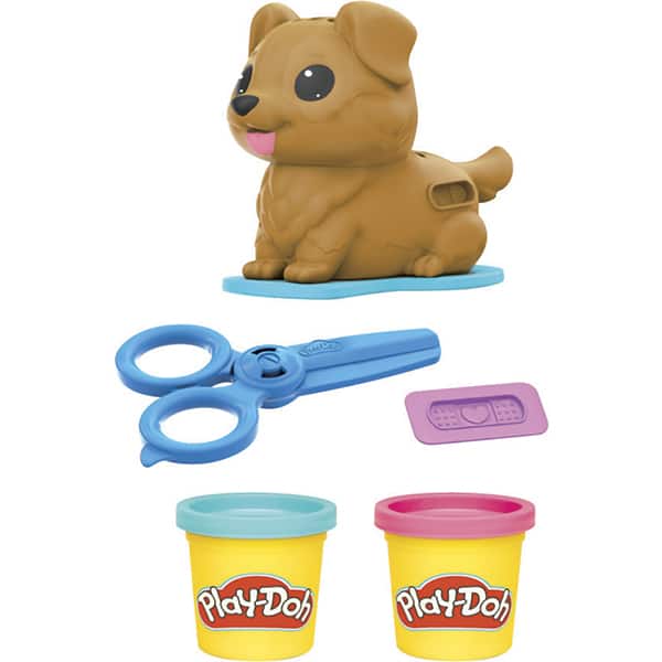 Massa de modelar Kit Play Doh mini Veterinário, Hasbro - CX 1 UN