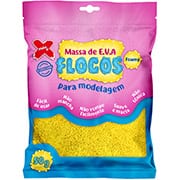 Massinha de EVA  flocos amarelo 13030 Make+ PT 1 UN