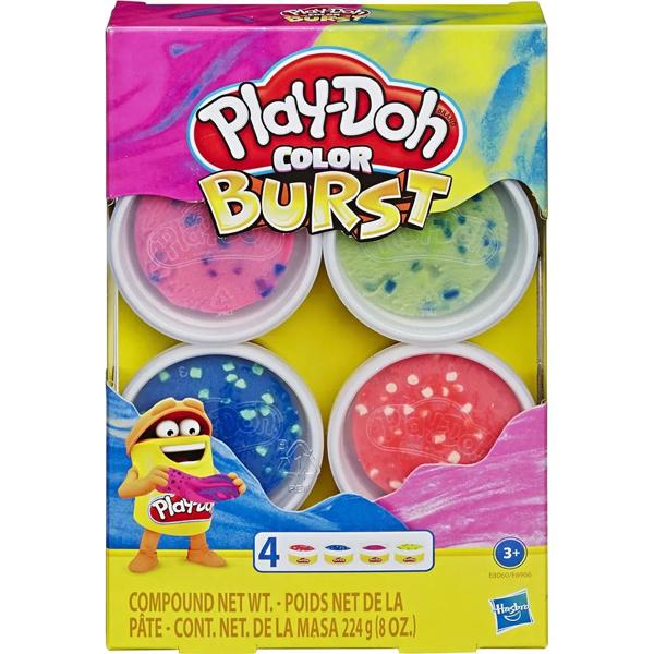 Massa de modelar, Play-Doh, color burst, sortido, E6966, Hasbro - CX 1 UN