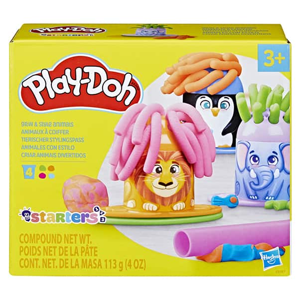 Massa de modelar Play Doh, Animais Divertidos, F8787, Hasbro - CX 1 UN