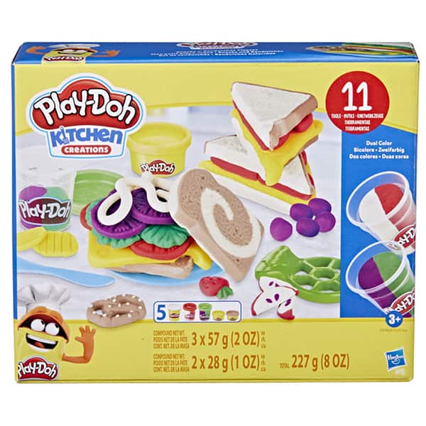 Massa de modelar Play Doh Sanduiches Coloridos, F5746, Hasbro - CX 1 UN