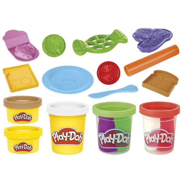 Massa de modelar Play Doh Sanduiches Coloridos, F5746, Hasbro - CX 1 UN