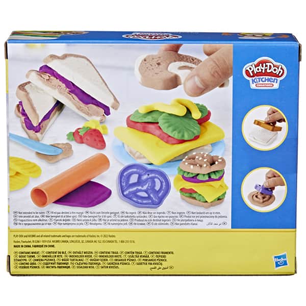 Massa de modelar Play Doh Sanduiches Coloridos, F5746, Hasbro - CX 1 UN