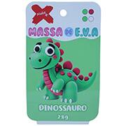 Massinha de EVA 4 cores, Dinossauro, 28g, 13050, Make+ - PT 1 UN
