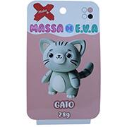 Massinha de EVA 4 cores, Gato, 28g, 13056, Make+ - PT 1 UN