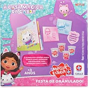 Livro infantil + massa de modelar, A casa mágica de Gabby, 3005101300, Estrela - CX 1 UN Livro infantil + massa de modelar, A casa mágica de Gabby, 3005101300, Estrela - CX 1 UN
