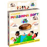 Massa p/modelar 90g c/6 cores tons pele e cabelo 600005 Uti Guti CX 1 UN