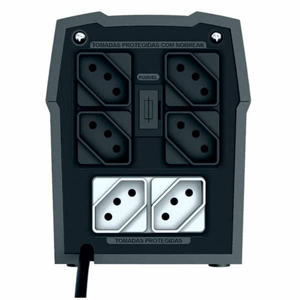 Nobreak UPS Mini 600va, 6 tomadas, Bivolt, 4568, Ts Shara - CX 1 UN Nobreak UPS Mini 600va, 6 tomadas, Bivolt, 4568, Ts Shara - CX 1 UN