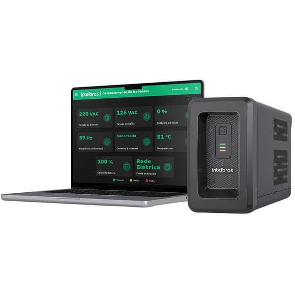 Nobreak Senoidal Attiv, 1800VA, 8 tomadas, Bivolt, Intelbras - CX 1 UN